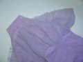 Трико бледо лилаво, къс ръкав, с пришита поличка от тюл - 32 размер, 8-10години, снимка 8