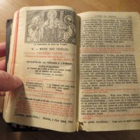 Старинна френска религиозна книга MISSEL QUOTIDIEN ET VESPERAL издание преди  1940г. - 2620 стр., снимка 10 - Антикварни и старинни предмети - 24503345