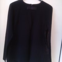  черна спортно елегантна блуза, снимка 1 - Блузи с дълъг ръкав и пуловери - 23192185
