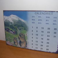Нов, винтидж метален календар , снимка 1 - Декорация за дома - 18733303