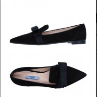 Дамски елегантни оригинални  обувки Prada Women's Black Loafer 100 % кожа , снимка 7 - Дамски обувки на ток - 18714675