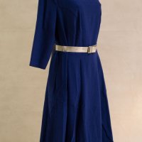 Тъмносиня рокля с ефектно деколте марка Margo Collection - 3XL, снимка 4 - Рокли - 22991964