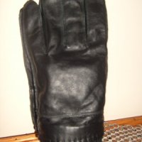 Мъжки кожени ръкавици Черен Класик, снимка 1 - Ръкавици - 26174766