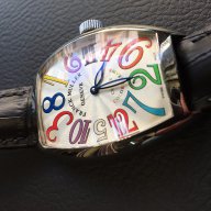 Мъжки луксозен часовник Franck Muller Crazy Hours клас ААА+ реплика, снимка 2 - Мъжки - 16678411