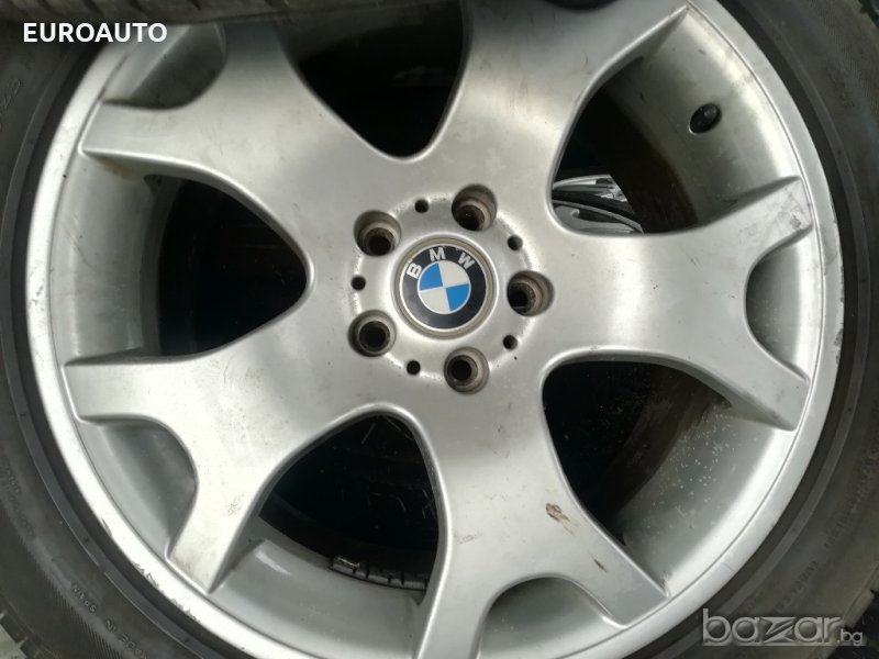 Оригинални лети джанти с гуми 19" за BMW X5, предните гуми са 255/50/19, а задните 285/45/19, снимка 1