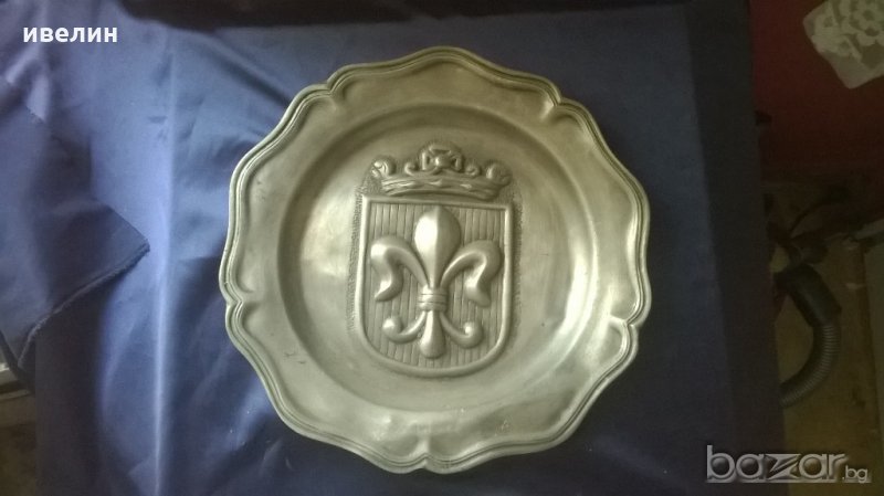 стара викторианска чиния за стена, снимка 1