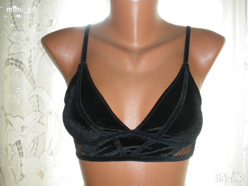 new looк-плюшен черен сутиен, снимка 1