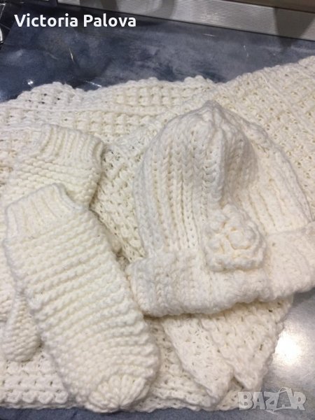 Шапка шал и ръкавици, снимка 1