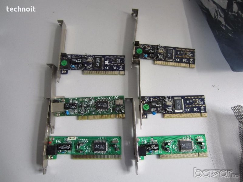 Лан карти 10/100Mbps PCI,PCI-EXPRES имам и нископрофилни, снимка 1