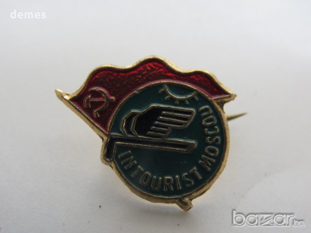 Значка: Интурист Москва, снимка 2 - Колекции - 20598930