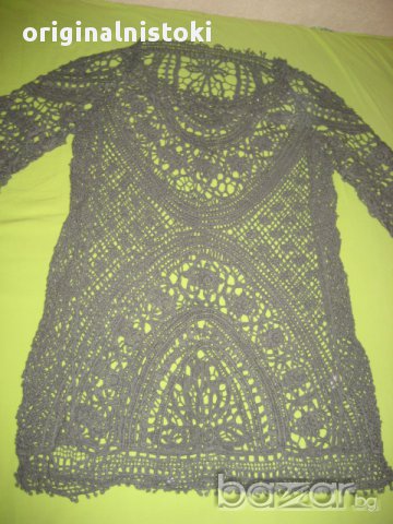 лятна ТУНИКА СИВА плетиво  размер М , снимка 4 - Блузи с дълъг ръкав и пуловери - 15065261