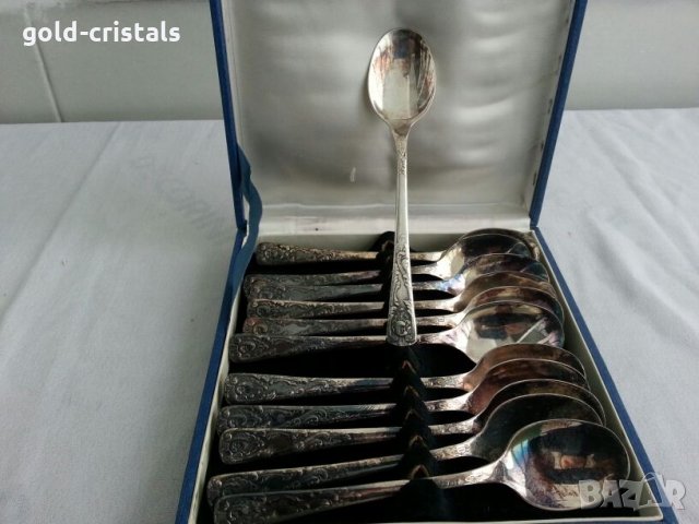  руски лъжички посребрени мнц, снимка 5 - Антикварни и старинни предмети - 23580894