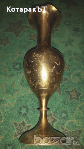 Разкошни Големи Месингови Вази - ЛОТ - 3 бр., снимка 3 - Антикварни и старинни предмети - 16022021