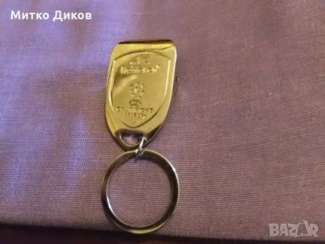 Ключодържател  медальон на Шампионска лига с отварачка, снимка 1 - Футбол - 25290982