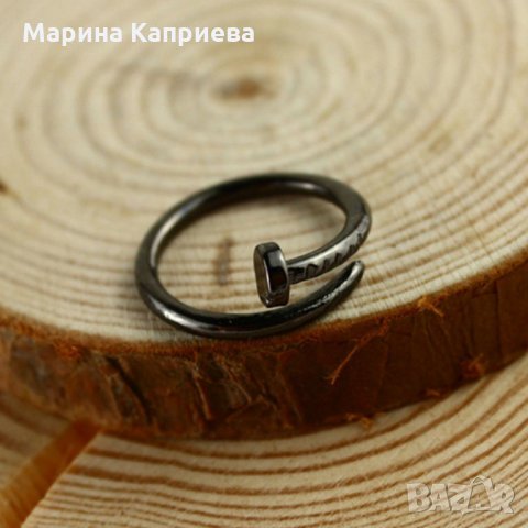 Пръстен "Пирон". В наличност 4-ри цвята /А-53/, снимка 3 - Пръстени - 25533408