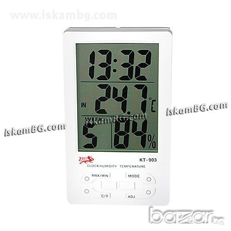 Мултифункционален часовник с температура и влагомер, снимка 2 - Други - 13585339