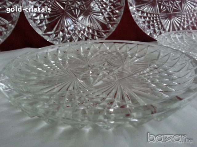 сервиз кристални чинии полски кристал , снимка 14 - Антикварни и старинни предмети - 20064278