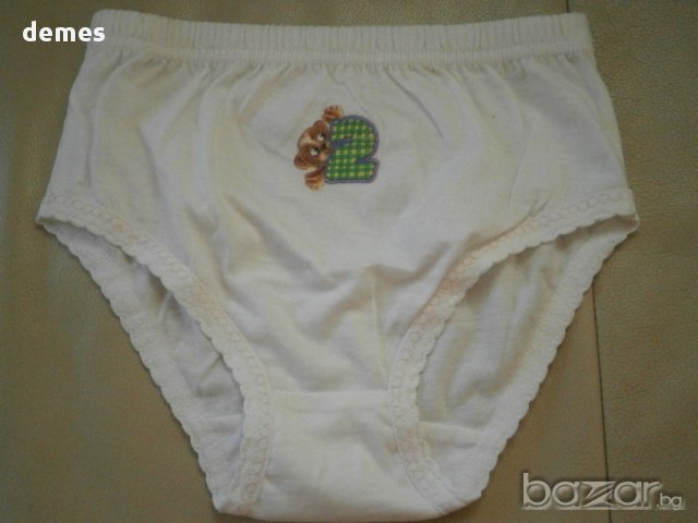 Детски бели бикини с щампа за момиченце номер 36, нови , снимка 3 - Други - 8807464