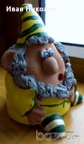 фигурка джудже - керамика, снимка 2 - Романтични подаръци - 9726931