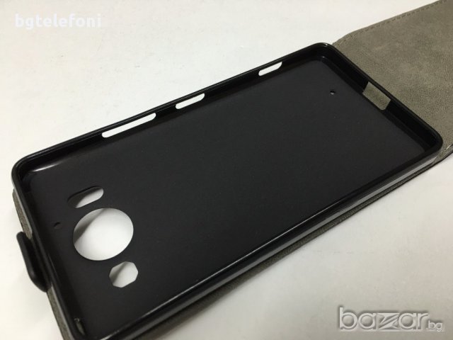 Microsoft Lumia 550,Lumia 950 калъф с капак и силиконово легло, снимка 6 - Калъфи, кейсове - 13231173