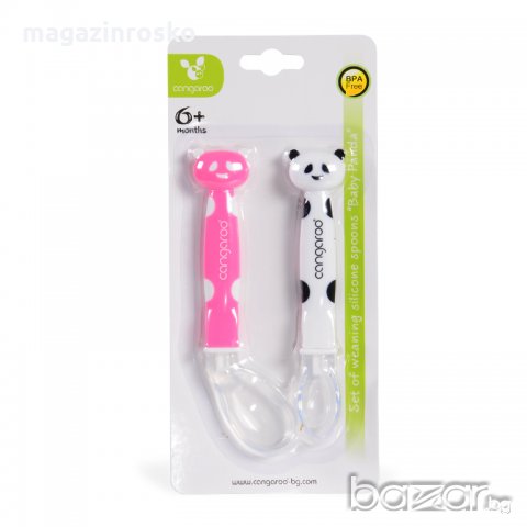 Силиконови лъжици Baby Panda , снимка 2 - Прибори, съдове, шишета и биберони - 15240935