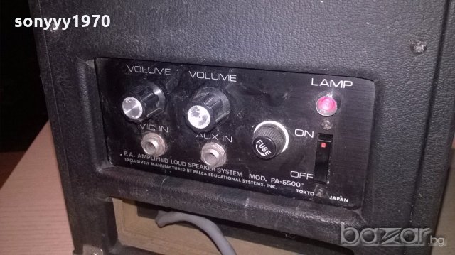 p.a. amplified loud speaker system-mod.pa-5500-tokyo japan, снимка 5 - Ресийвъри, усилватели, смесителни пултове - 19993511