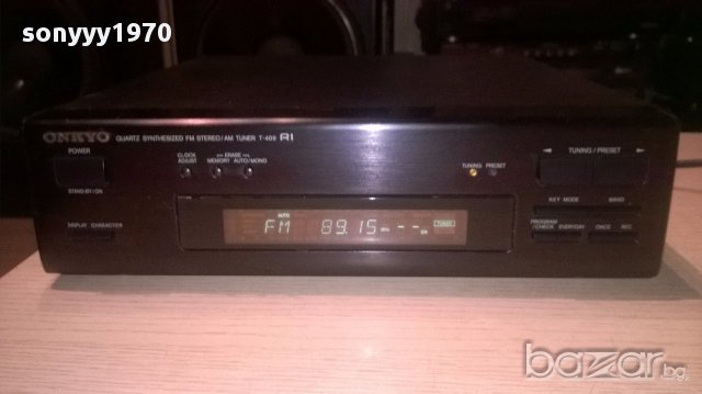 Onkyo t-409 stereo tuner-made in japan-внос швеицария, снимка 6 - Ресийвъри, усилватели, смесителни пултове - 15804349