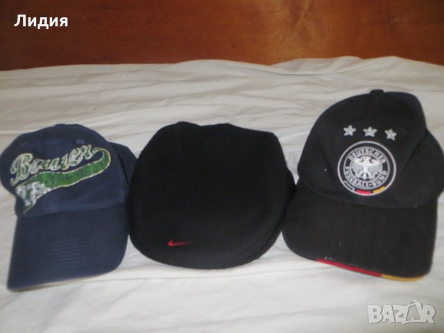 Шапки Adidas на ACMilan, Adidas deutscher fussball-bund и Bauer Nike, снимка 1