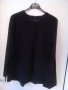  черна спортно елегантна блуза, снимка 1 - Блузи с дълъг ръкав и пуловери - 23192185