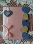 Ръчно изработена картичка "От сърце", снимка 1 - Романтични подаръци - 15116460