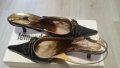 Елегантни черни обувки с камъни "Сваровски", снимка 1 - Дамски елегантни обувки - 22298772