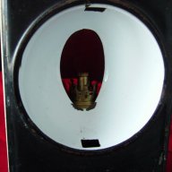 Старинен немски железничарски фенер с емайлиран рефлектор., снимка 4 - Антикварни и старинни предмети - 16632176