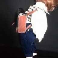Винтидж кукла-ученик, снимка 2 - Антикварни и старинни предмети - 14386539
