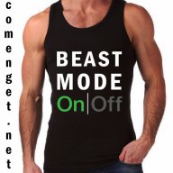 Fitness Mania! Мъжка TRAIN тениска BEAST MODE ON! Бъди различен поръчай с твоя снимка!, снимка 2 - Тениски - 16122531