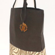 Нова дамска чанта ROBERTO CAVALLI Dark brown Tiger Print оригинал, снимка 10 - Чанти - 14734686