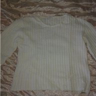 Бяла блуза от плетиво, снимка 1 - Блузи с дълъг ръкав и пуловери - 15627295