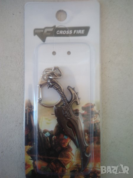 🗡️ 🔥 CrossFire fire оръжие ключодържател - яка сабя от играта, снимка 1