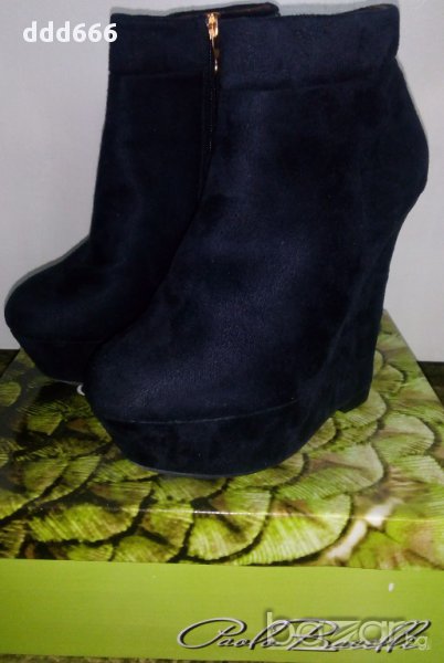 Дамски боти на платформа, снимка 1