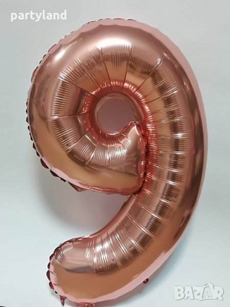 Балони цифри-розово злато, снимка 1