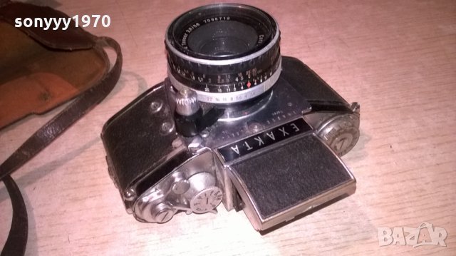 exakta carl zeiss-колекционерски рядък апарат, снимка 3 - Фотоапарати - 25838319