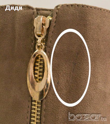Дамски ботуши в нюанс на кафяво марка Zaza Pata Paris, снимка 4 - Дамски ботуши - 16916193