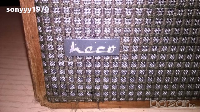 Heco-retro-2 броя стари колони 38/22/18см-внос швеицария, снимка 7 - Тонколони - 13824549