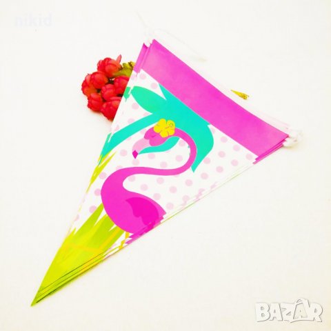 Фламинго Парти Гирлянд Знаменца Флаг Банер