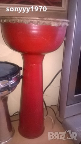 метална червена тарамбука 50см