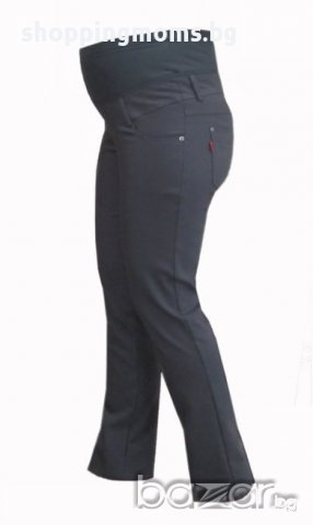 Панталон за макси дами и бременни 01272 в сиво , снимка 1 - Дрехи за бременни - 9260621