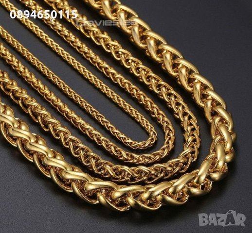 🔝 Синджир ланец верижка златен златна гривна, модел: 2,  18К