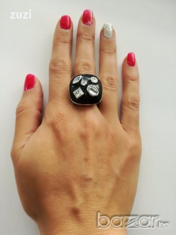 Пръстен Folli Follie с цирконий - сребро проба 925 , снимка 3 - Пръстени - 19319883