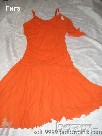 Нова оранжева рокля, снимка 4 - Рокли - 18156467