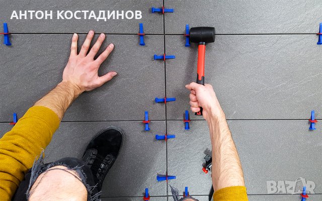 ИЗРАВНИТЕЛИ ЗА ПЛОЧКИ СВП - КОМПЛЕКТ 200 КЛИНА + 200 ОСНОВИ 