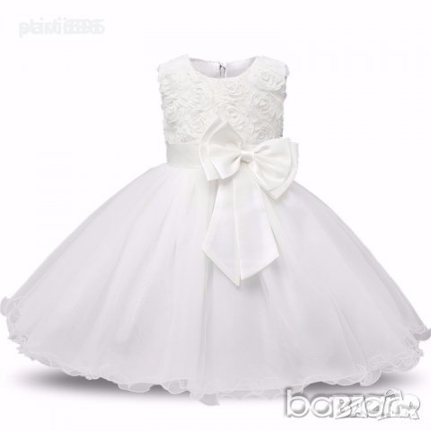 Детска рокля брокат бяла ново. 18-24 месеца.налична, снимка 3 - Бебешки рокли - 25465122
